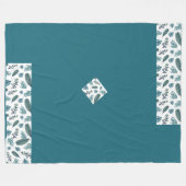 Trendy Beauful leaves fleece Blanket Deken (Voorkant (Horizontaal))