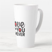 Trendy Beauful Valentijn' latte Mok voor koffie (Rechterhoek)