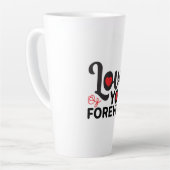 Trendy Beauful Valentijn' latte Mok voor koffie (Linkerhoek)