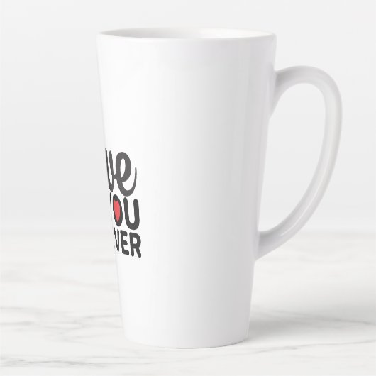 Trendy Beauful Valentijn' latte Mok voor koffie (Rechts)