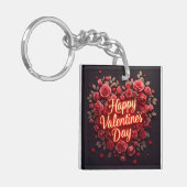 Trendy Beautiful Luxury Floral Love Collection Sleutelhanger (Voorkant Links)