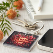 Trendy Beautiful Luxury Floral Love Collection Sleutelhanger (Voorkant Rechts)