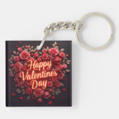 Trendy Beautiful Luxury Floral Love Collection Sleutelhanger (Achterkant)