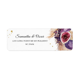 Trendy Beauty Paarse Figs & Pampas Etiket