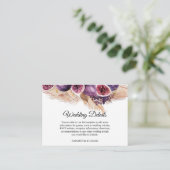 Trendy Beauty Paarse Figs & Pampas Informatiekaartje (Staand voorkant)