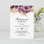 Trendy Beauty Paarse Figs & Pampas Kaart (Staand voorkant)