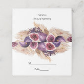 Trendy Beauty Paarse Figs & Pampas Plaatskaartje (Buitenkant ongevouwen)