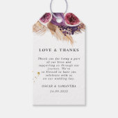Trendy Beauty Paarse Vijgen & Pampas Cadeaulabel (Voorkant)