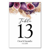 Trendy Beauty Paarse Vijgen & Pampas Kaart (Achterkant)