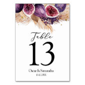 Trendy Beauty Paarse Vijgen & Pampas Kaart (Voorkant)