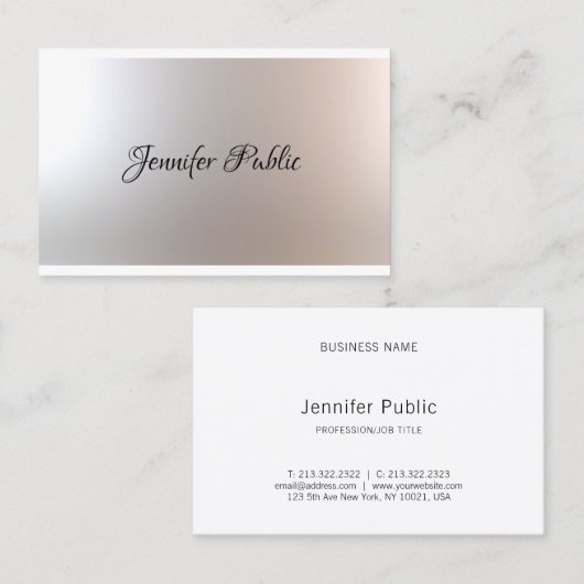 Trendy Beauty Salon Make-up Artiest Glamour Sjablo Visitekaartje (Voorkant / Achterkant)