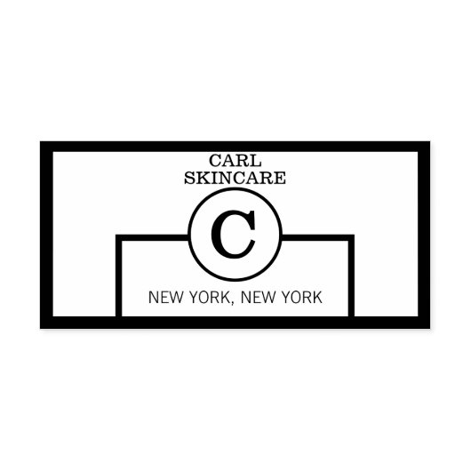 Trendy Beauty Salon Mono Self Inking Rubber Stamp Zelfinktende Stempel (Design)