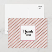 Trendy Bedankt Briefkaart (Voorkant / Achterkant)