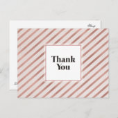 Trendy Bedankt Briefkaart (Voorkant / Achterkant)