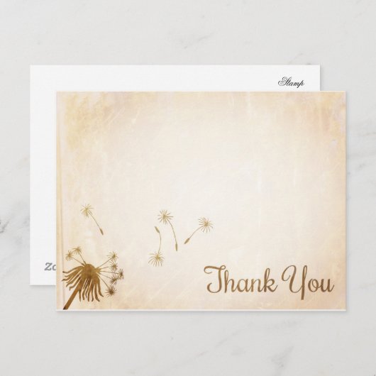 Trendy Bedankt Briefkaart (Voorkant / Achterkant)