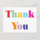 Trendy Bedankt Briefkaart (Voorkant)
