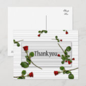 Trendy Bedankt Briefkaart (Voorkant / Achterkant)
