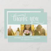 TRENDY BEDANKT | BRUILOFT BEDANKT KAART (Voorkant / Achterkant)