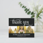 TRENDY BEDANKT | BRUILOFT BEDANKT KAART (Staand voorkant)