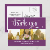 TRENDY BEDANKT | BRUILOFT BEDANKT KAART (Voorkant / Achterkant)