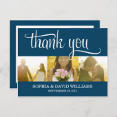 TRENDY BEDANKT | BRUILOFT BEDANKT KAART (Voorkant / Achterkant)