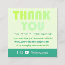 Trendy - Bedankt voor de Kaart voor waardering van