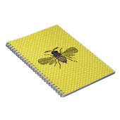 Trendy BEE Yellow Polkadot Pattern Gift Decor NEW Notitieboek (Rechterzijde)