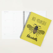 Trendy BEE YOURSELF Gele Stip DECOR Naam Planner (Display)