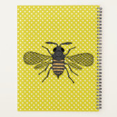 Trendy BEE YOURSELF Yellow Polkadot DECOR genaamd Planner (Achterkant)