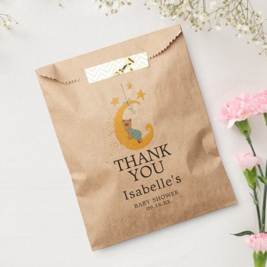 Trendy Beer Dank u Baby shower Bedankzakje (Gezegeld)