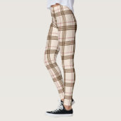 Trendy beige bruine roze roze roze goud Thompson t Leggings (Links)