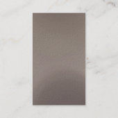 Trendy Beige Grey Simple Plain Visitekaartje (Achterkant)