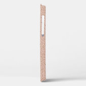 Trendy Beige Monogram met Terracotta Boho Brown Case-Mate iPhone Case (Achterkant / Links)