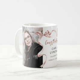 Trendy Beige Strik Foto Afstudeercadeau  Koffiemok