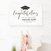 Trendy belettering afstuderen welkomstbord spandoek (Insitu)