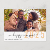 Trendy belettering Nieuwjaar Briefkaart (Voorkant)