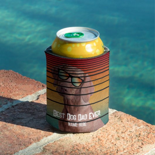 TRENDY BEST DOG DAD OOIT FATHERS DAY GIFT BLIKJESKOELER (Insitu Zwembad)