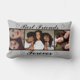 Trendy Best Friends Forever 3 Photos Collage Kussen