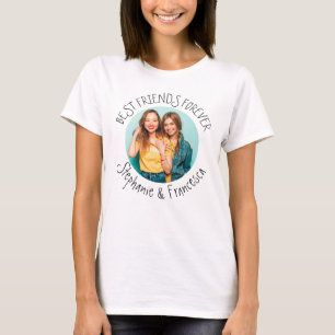 Trendy Best Friends Forever Foto Names T-shirt