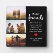 Trendy Best Friends Photo Collage & Quote Fotoplaat (Voorkant)