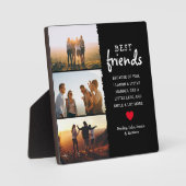 Trendy Best Friends Photo Collage & Quote Fotoplaat (Voorkant)