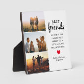 Trendy Best Friends Photo Collage & Quote Fotoplaat (Voorkant)