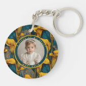 Trendy Best Gifts For Men Custom  Calla Lilies Sleutelhanger (Achterkant)