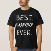 TRENDY BEST HUSBAND OOIT WITTE TYPOGRAFIE T-SHIRT (Voorkant)
