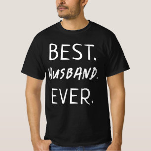 TRENDY BEST HUSBAND OOIT WITTE TYPOGRAFIE T-SHIRT
