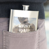 Trendy Best Pap Ever Vader Dag Foto Classic Flacon (Voorbeeld)