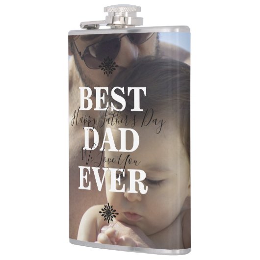 Trendy Best Pap Ever Vader Day Foto Heupfles (Links)