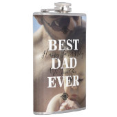 Trendy Best Pap Ever Vader Day Foto Heupfles (Rechts)