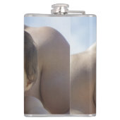 Trendy Best Pap Ever Vader Day Foto Heupfles (Achterkant)