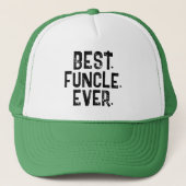 TRENDY BESTE FUNCLE OOIT EENS WITTE TYPOGRAFIE TRUCKER PET (Voorkant)